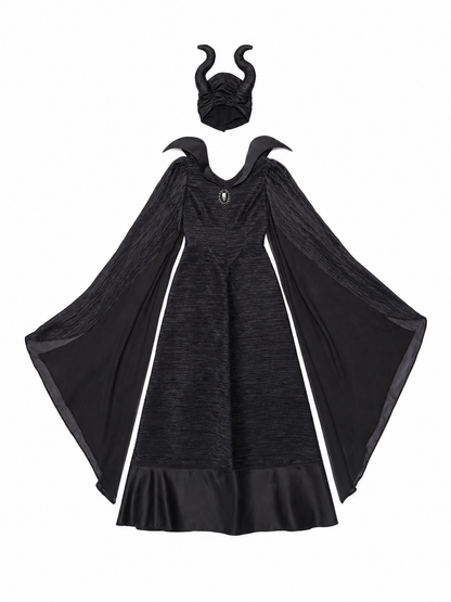 Witch Costume with Skirt and Wide Sleeves