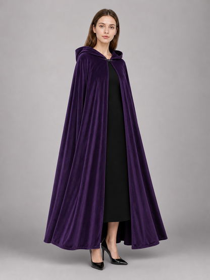 Purple Carnival Cloak with Hood