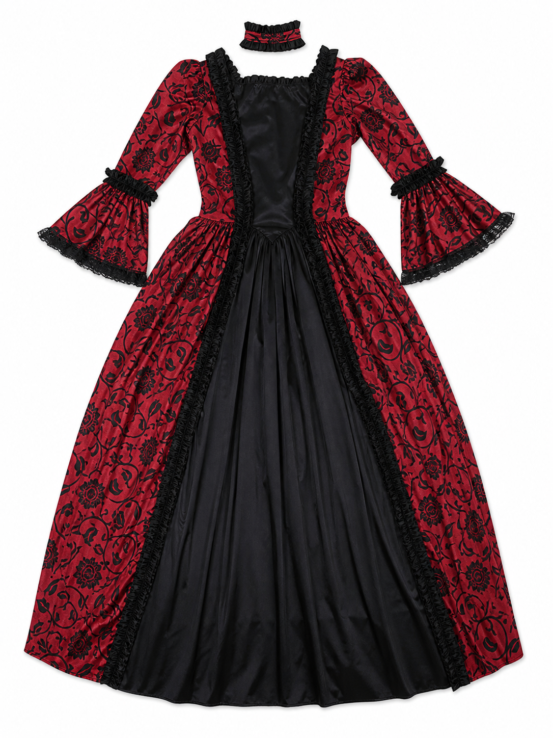 Long Gothic Victorian-Style Dress
