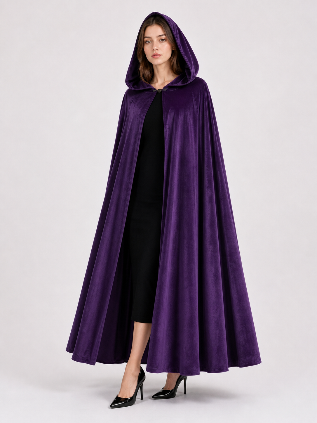 Purple Carnival Cloak with Hood