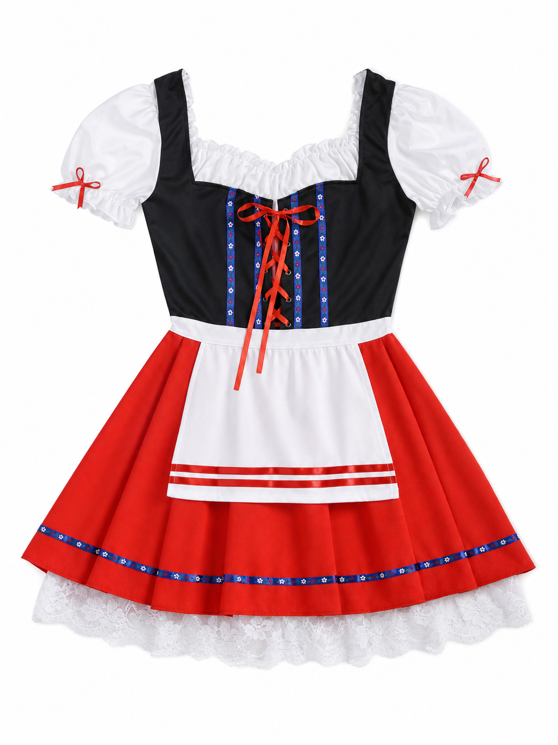 Oktoberfest-Style Costume Dress with Apron