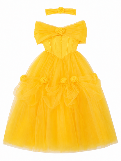 Puffy princess dress for celebrations and the stage