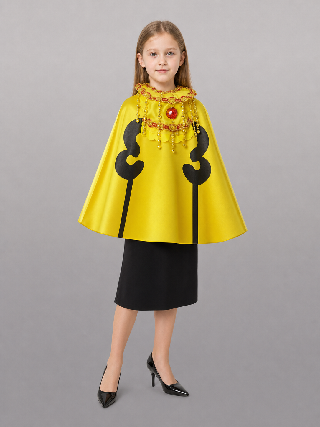 Yellow Costume Cape with Dragon Hat