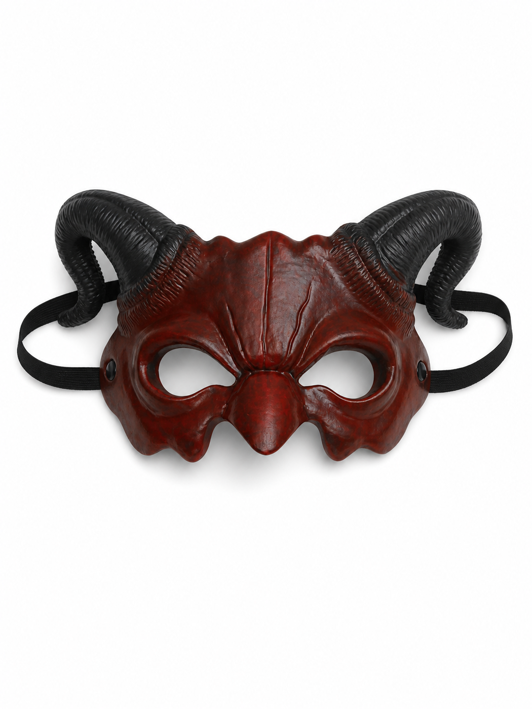 Red Carnival Mask with Horns for Halloween and Cosplay included items