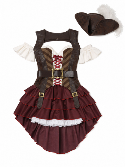Pirate Costume for Cosplay, Halloween, and Parties