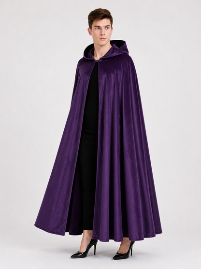 Purple Carnival Cloak with Hood
