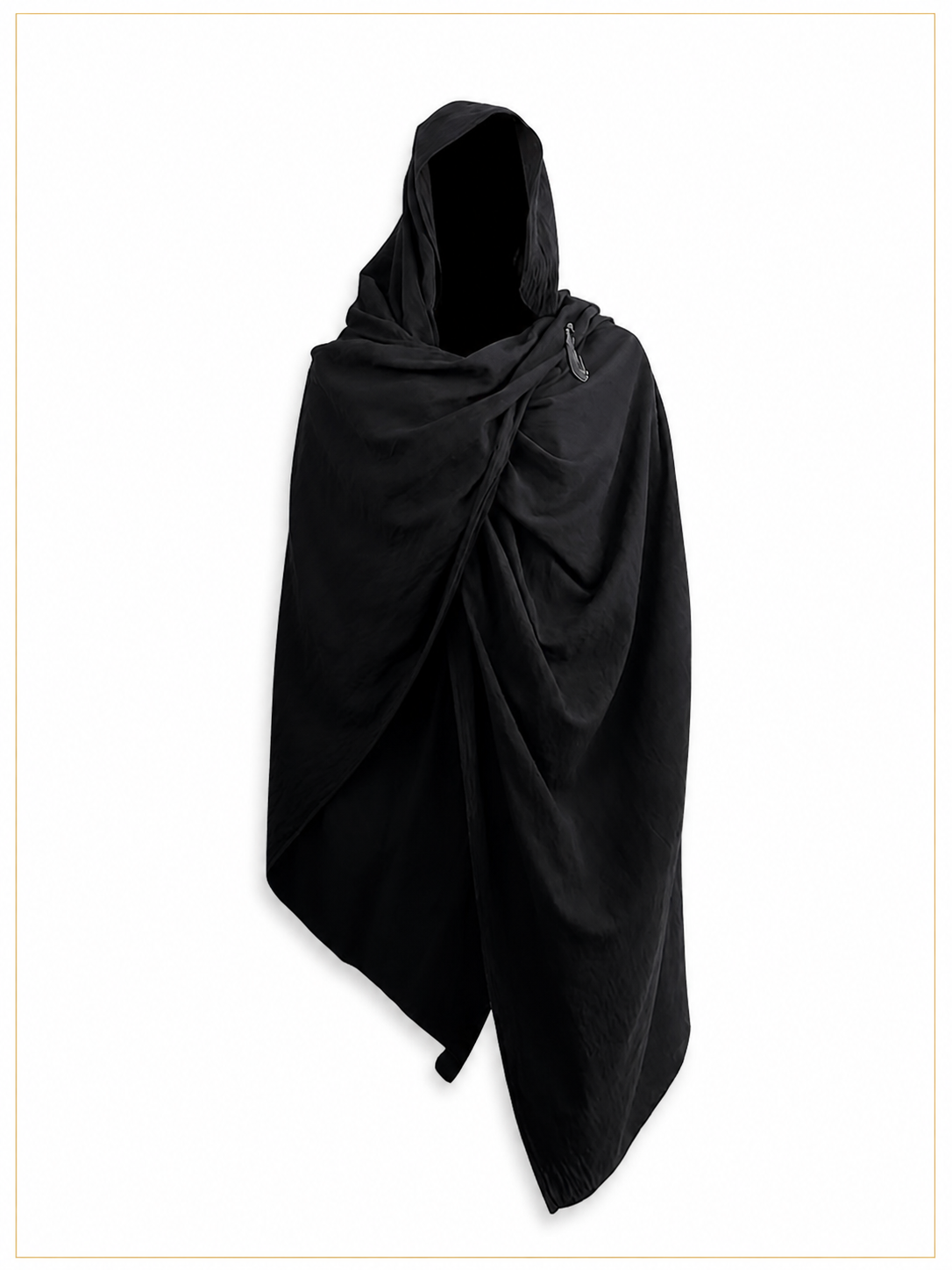 Black Hooded Carnival Cape, Loose Fit included items