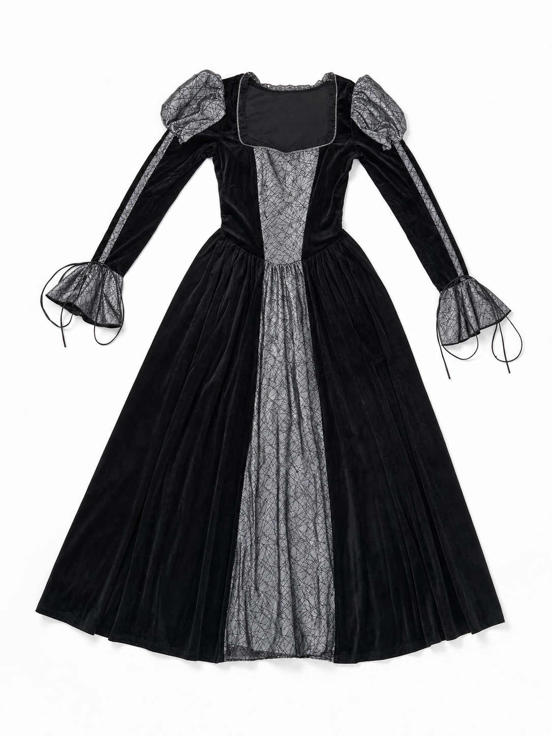 Gothic Long Dress for Halloween and Cosplay