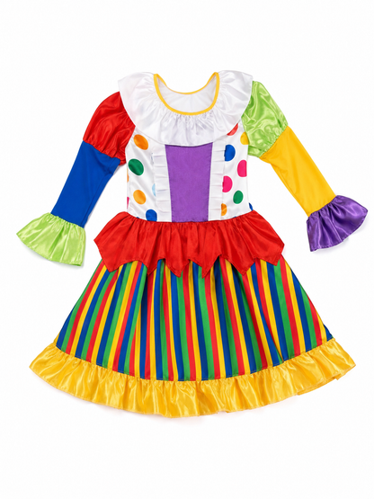 Carnival Clown Costume Dress for Performances