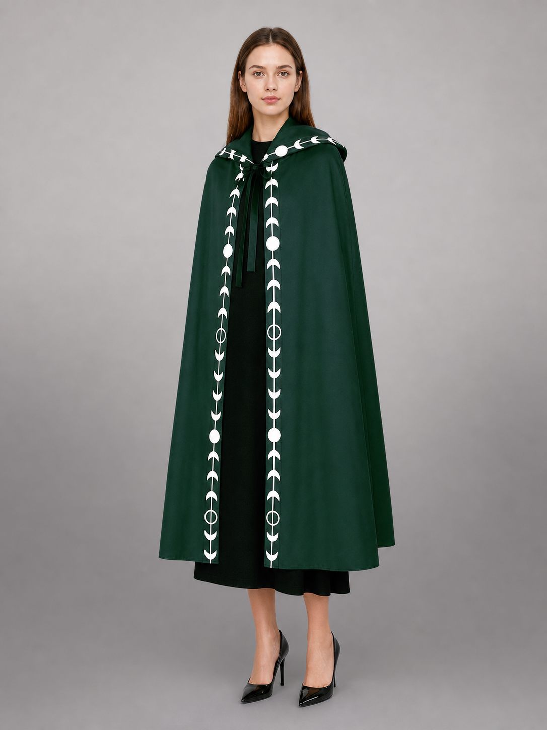 Green Carnival Hooded Cloak for Cosplay
