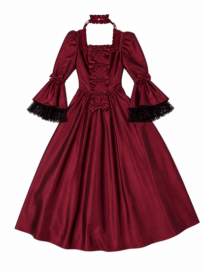 Long Gothic Victorian-Style Dress included items