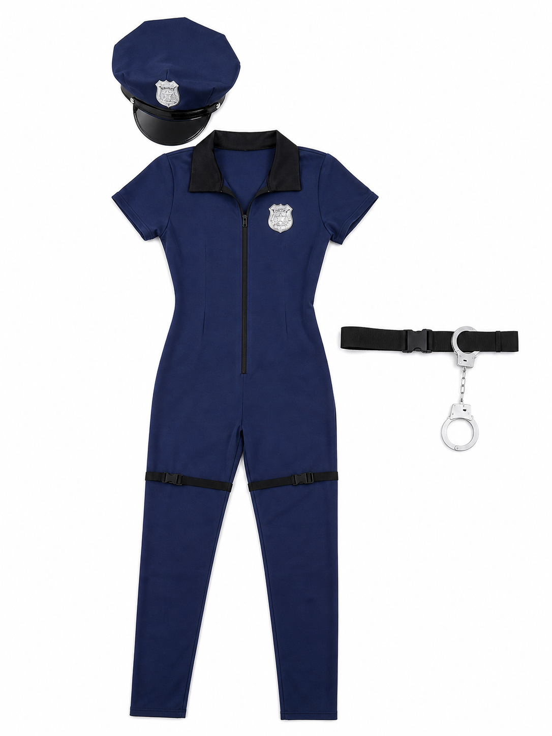 Police Cosplay Costume with Cap
