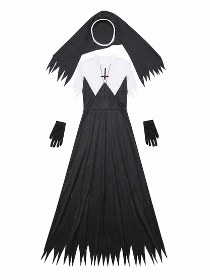 Zombie cosplay costume with a black cassock included items