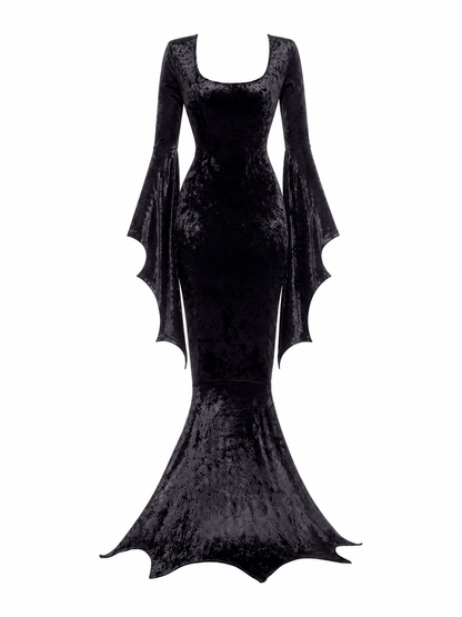 Halloween Vampire Costume with Wing Sleeves