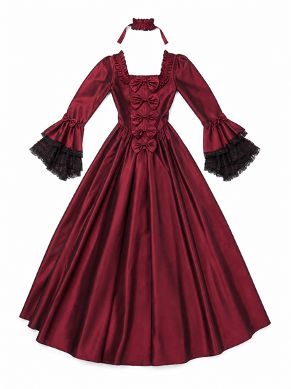 Gothic Floor-Length Dress for Costume Parties