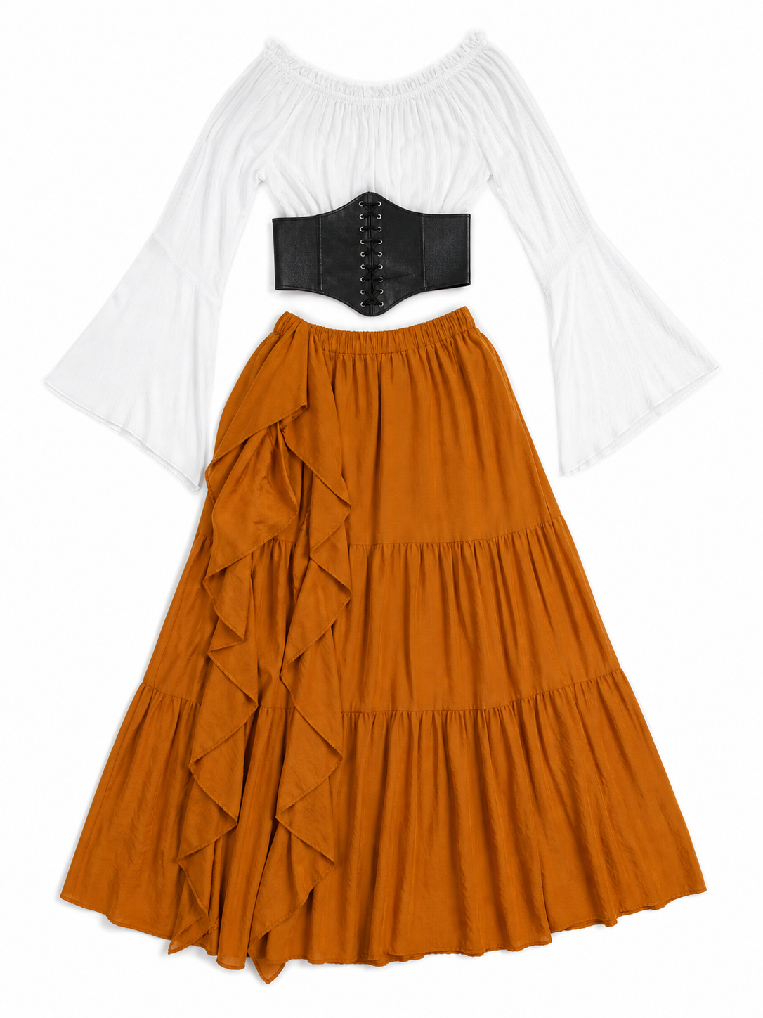 Renaissance-style corset dress for carnival included items