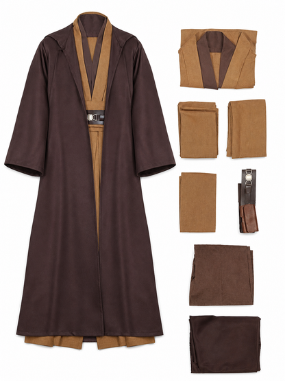 Obi-Wan Kenobi Cosplay Costume, Seven Pieces