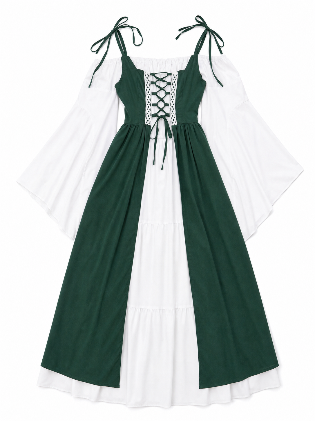 Historical Stage Costume with Lace and Lacing