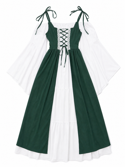 Historical Stage Costume with Lace and Lacing