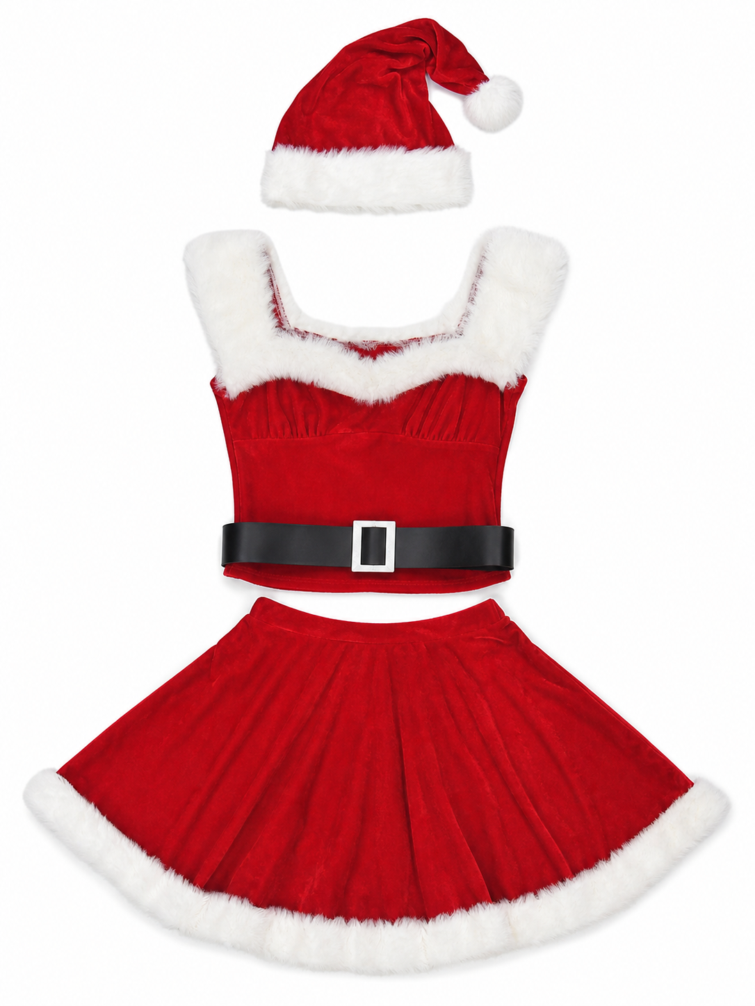 Christmas Costume with Dress and Hat