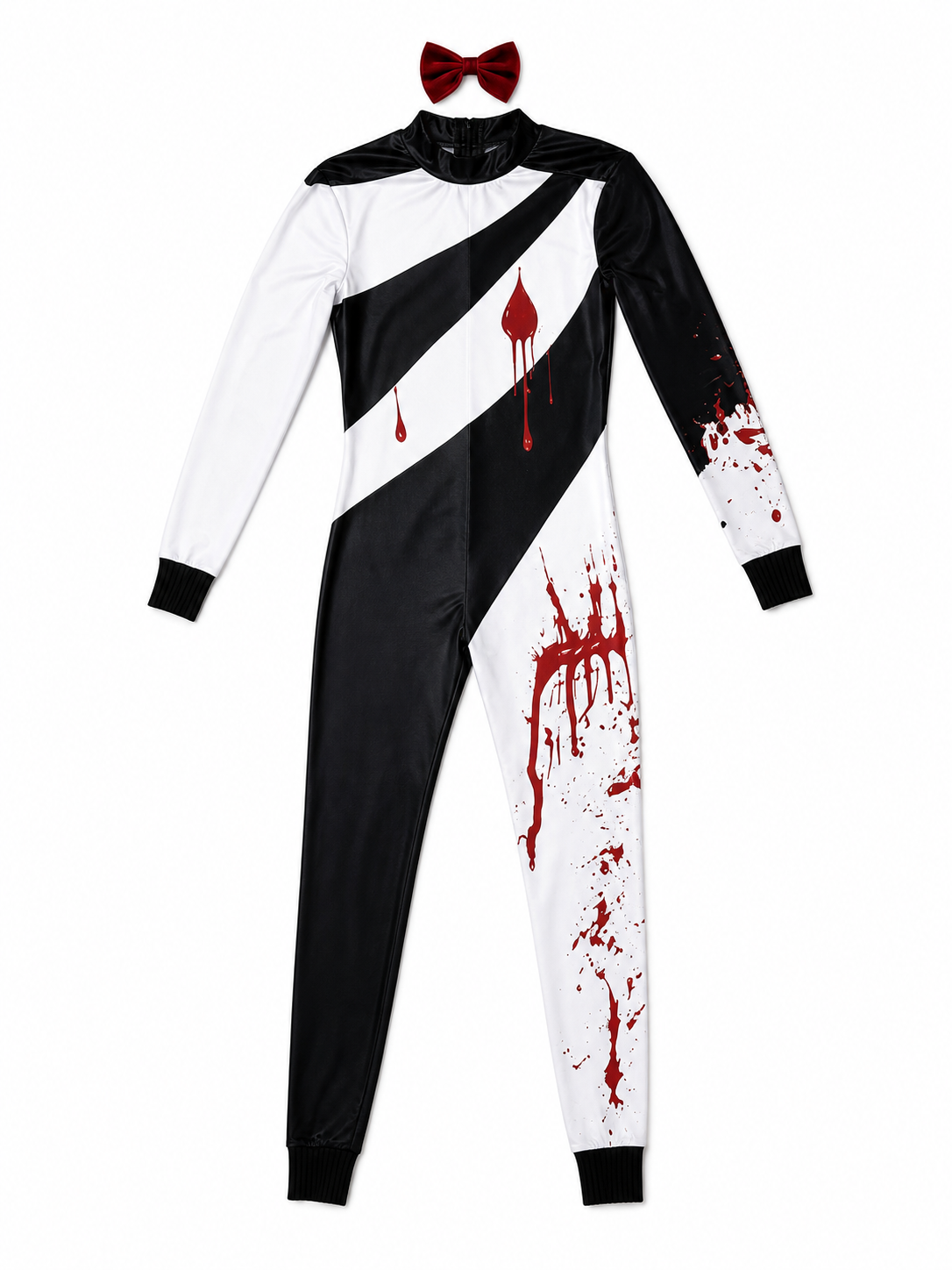 Bloody Clown Costume with Mask for Halloween