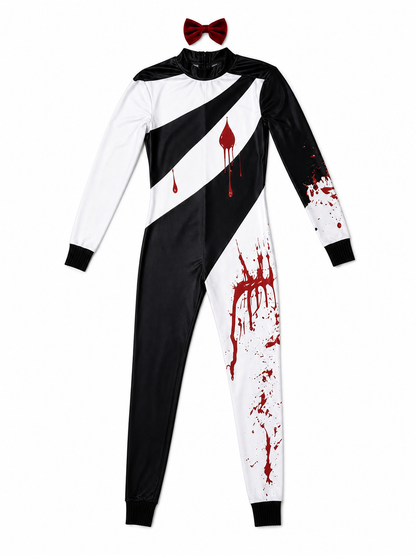 Bloody Clown Costume with Mask for Halloween