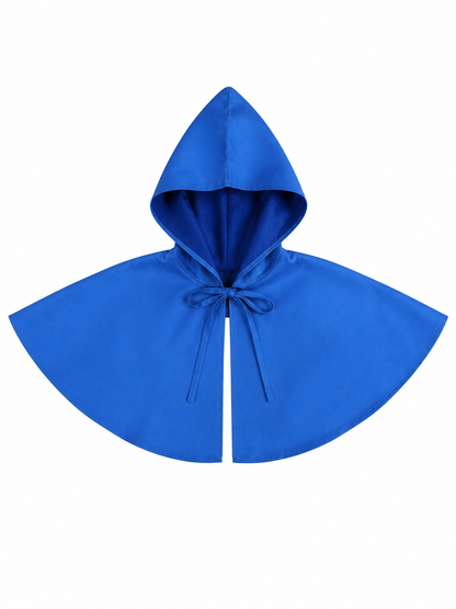 Medieval Hooded Cape Cloak with Ties