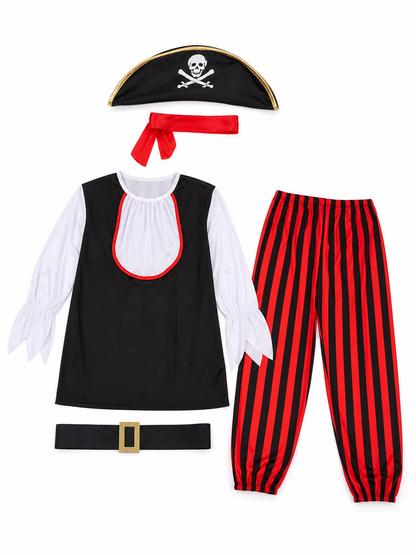 Pirate Costume for Carnival with Hat and Belt