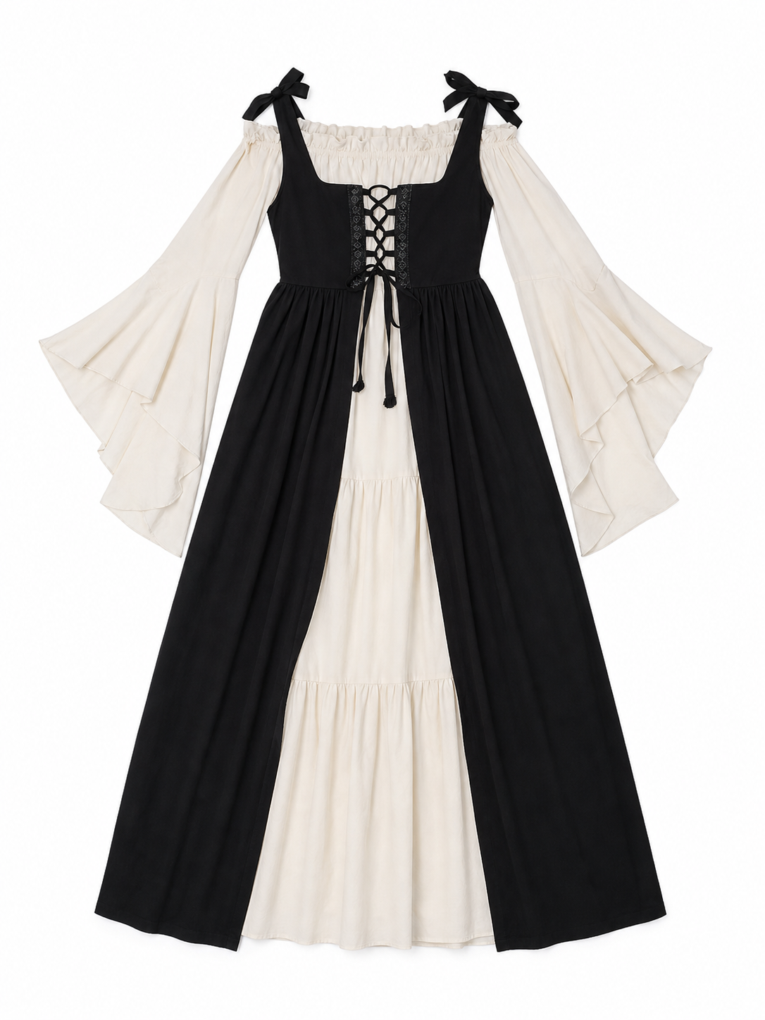 Gothic Costume in Medieval Style, Black