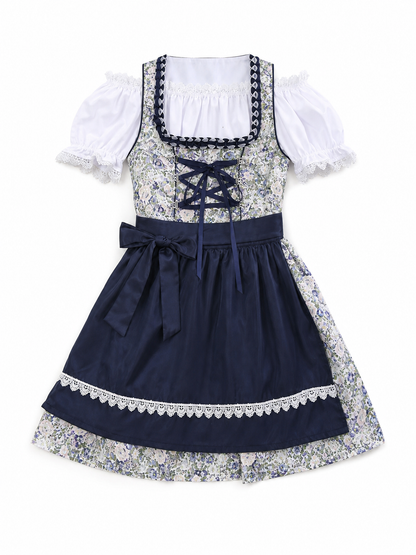 Traditional German-Style Dress with Apron