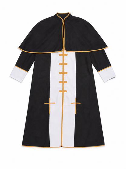 Ritual Robe with Cross, Black and White, Cosplay