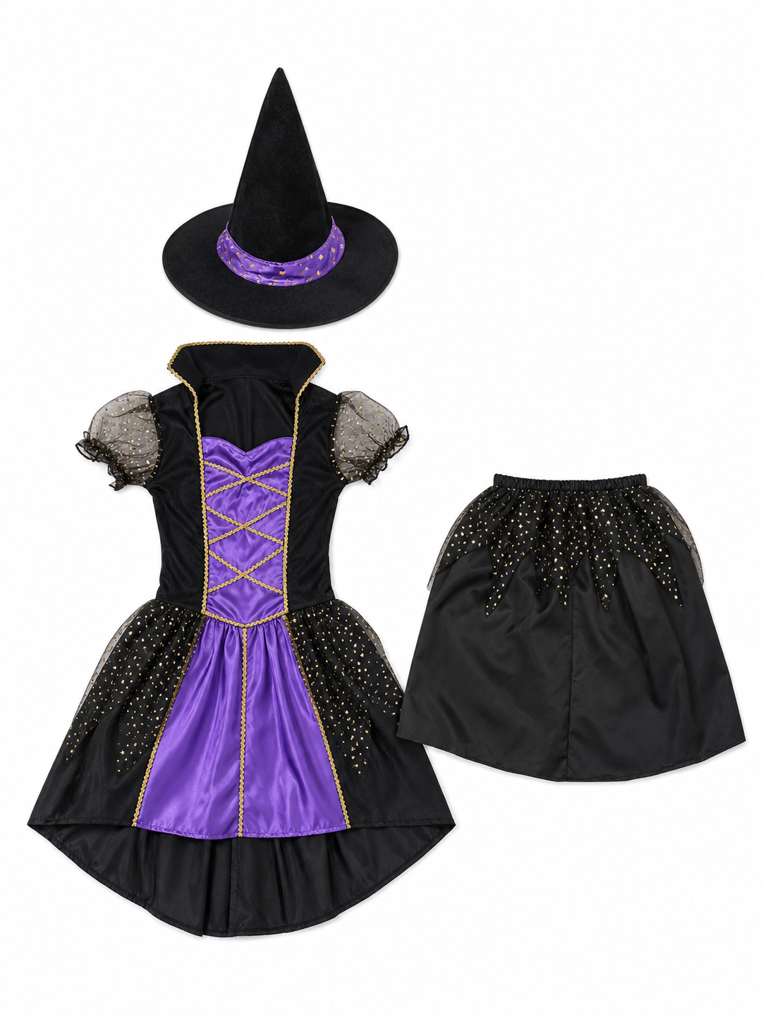 Carnival Costume: Dress and Pointed Hat
