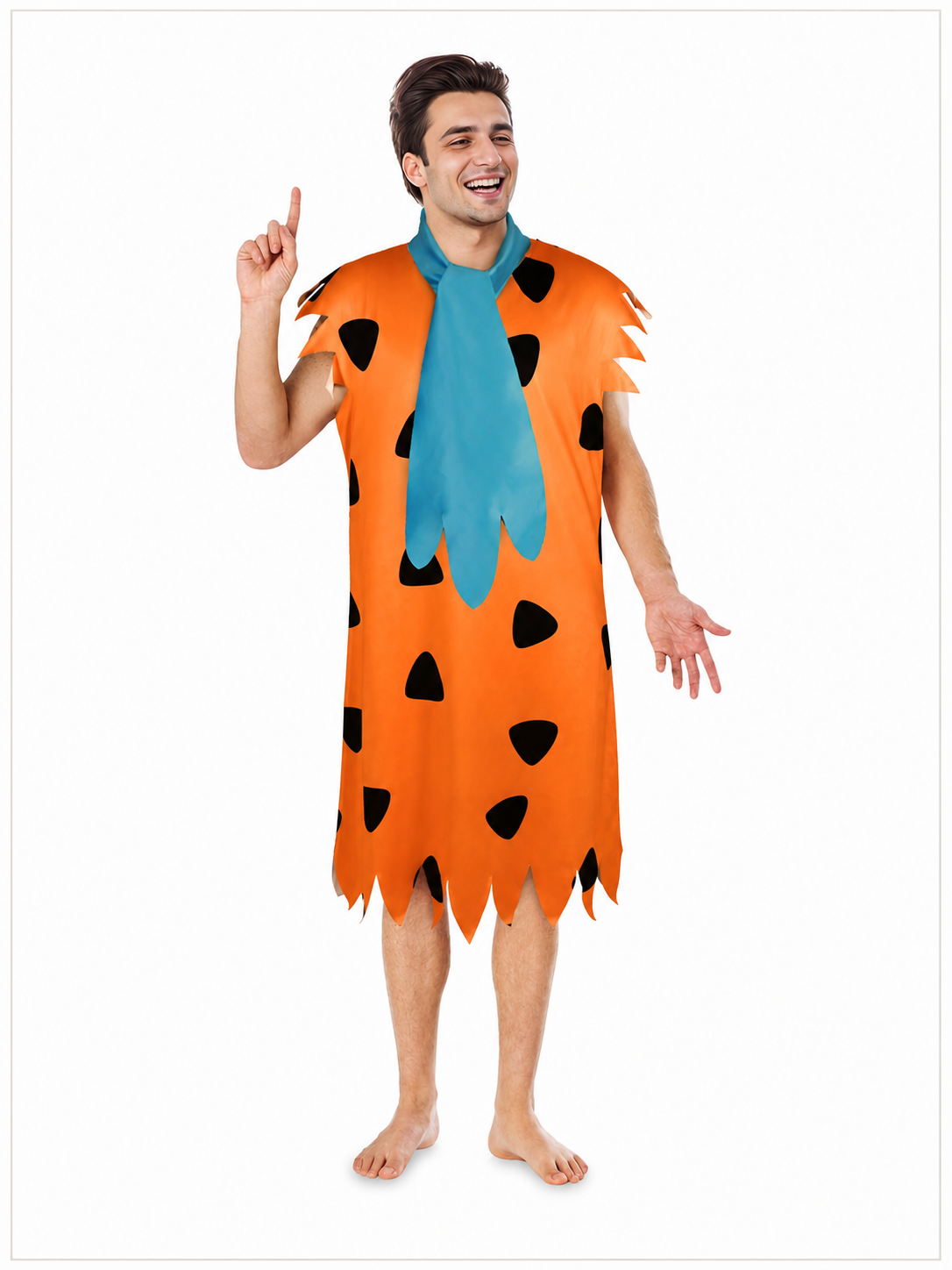 Orange Dress with Black Spots and Blue Accessory included items 2