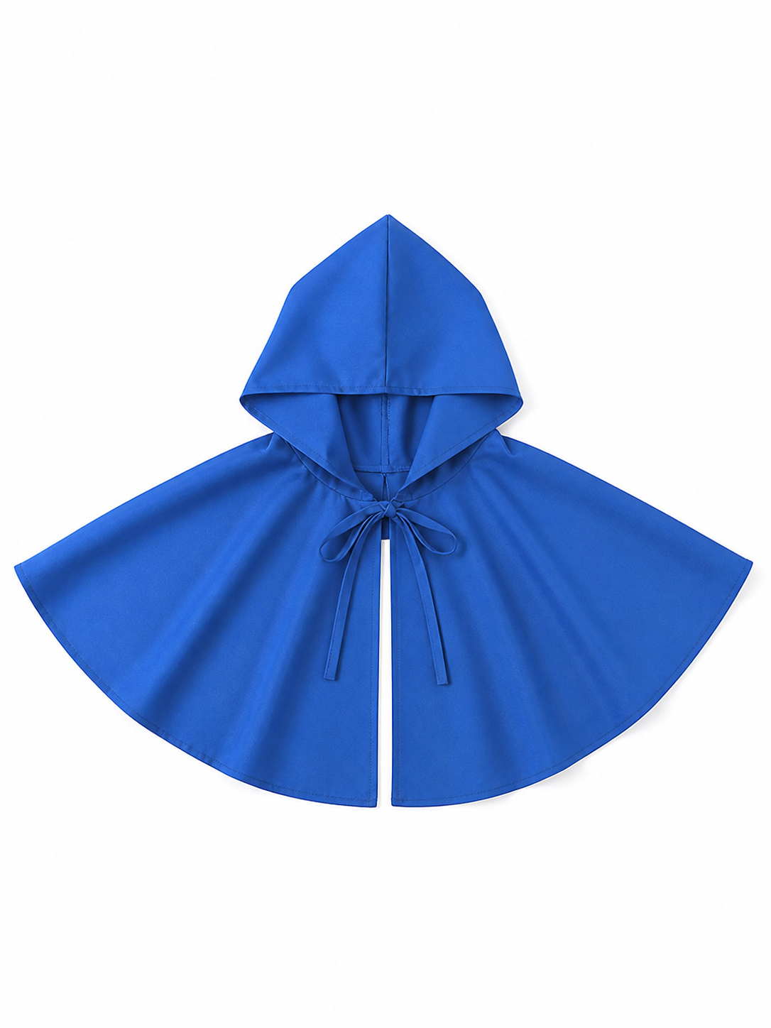 Medieval Hooded Cape Cloak with Ties