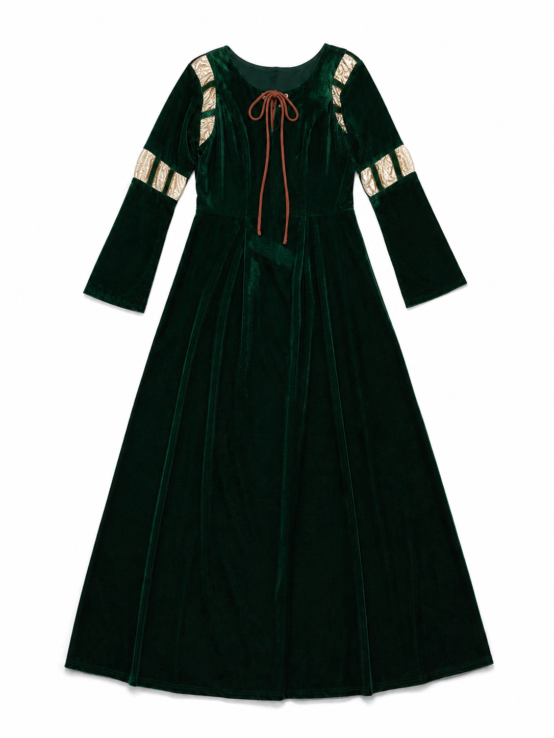 Retro Costume Dress with Gold Court-Style Details