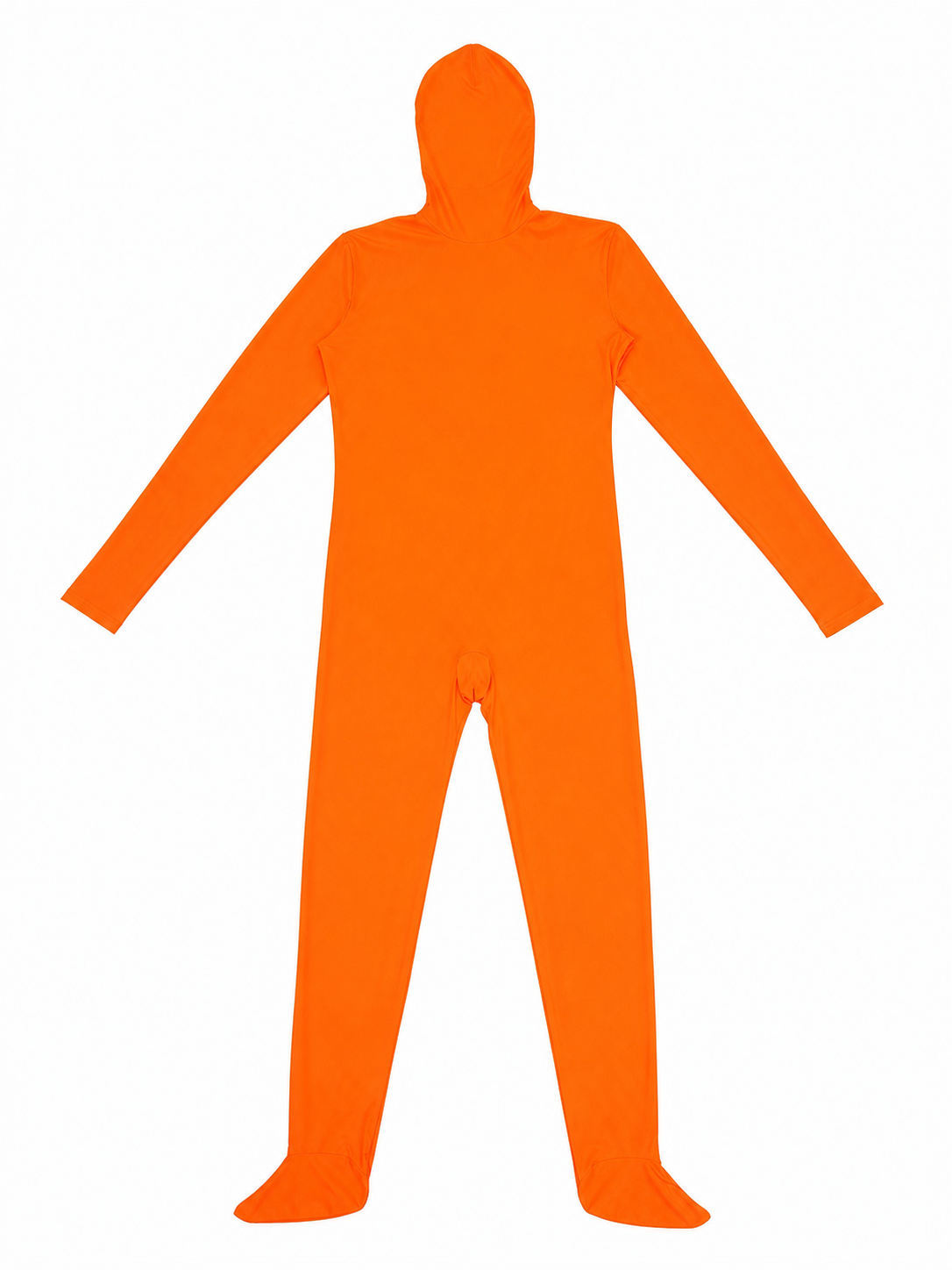Invisible Ninja Costume, One-Piece Orange Jumpsuit