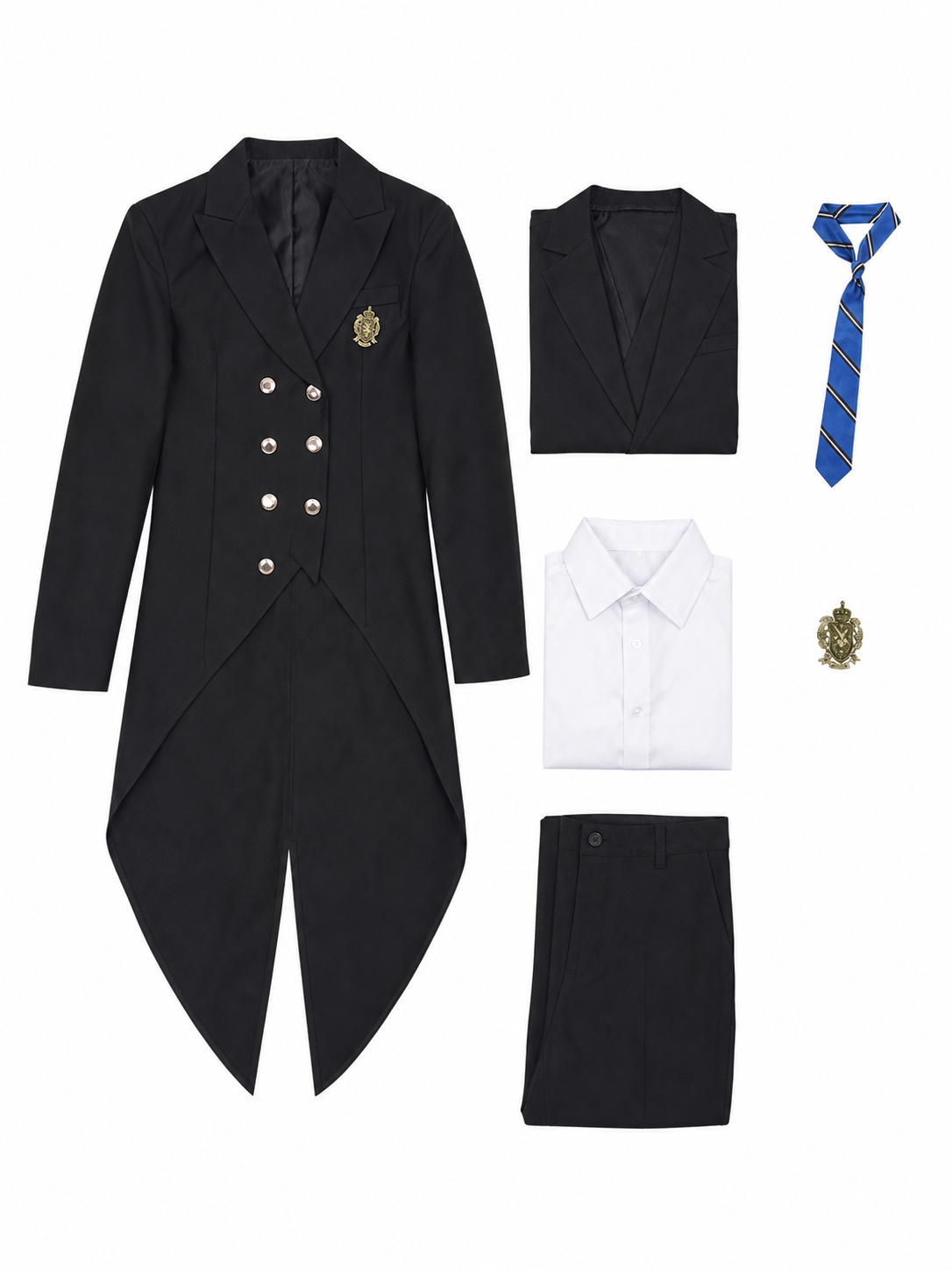 Black Butler Cosplay Costume with Vest