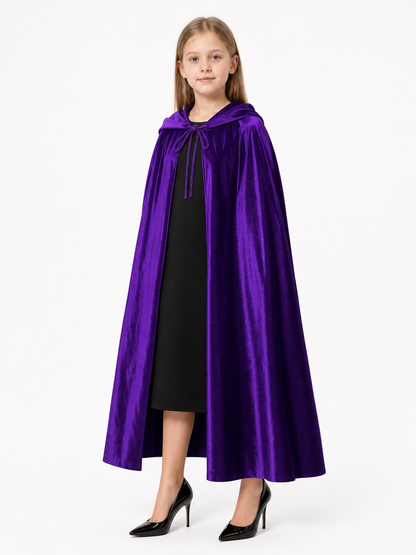 Purple Hooded Carnival Cape
