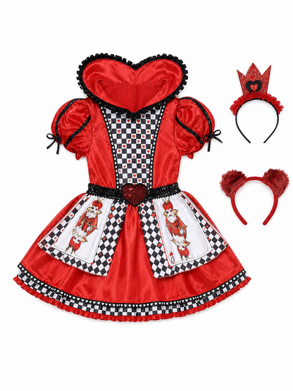 Red Queen Costume with Crown