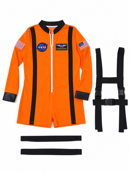 Astronaut Romper with Straps and Patches