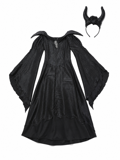 Halloween Costume: Dress and Horned Headpiece
