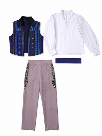 Fiyero "Wicked" Cosplay Costume: Vest, Shirt, Pants