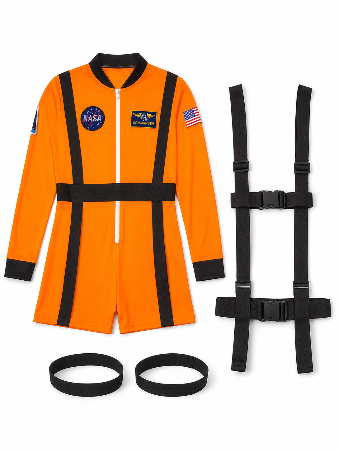 Astronaut Romper with Straps and Patches