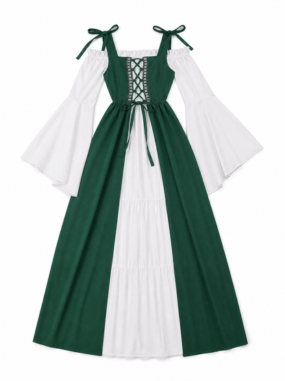 Renaissance-Style Dress with Corset Lacing