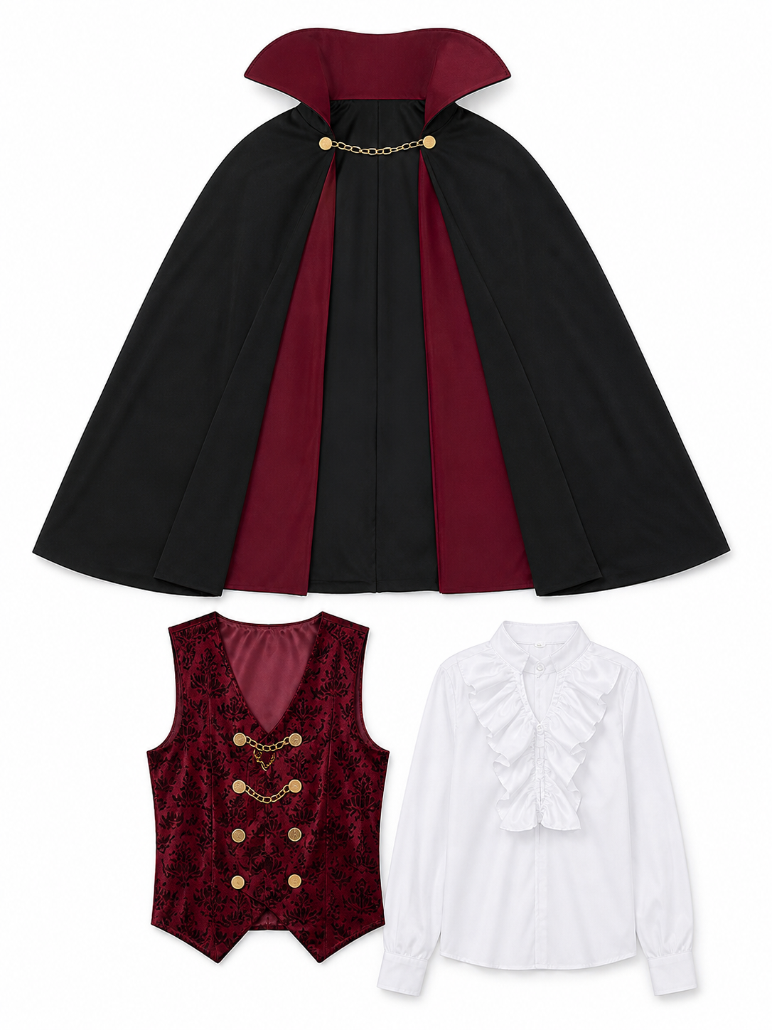 Count Costume: Victorian-Style Coat and Vest with Jabot