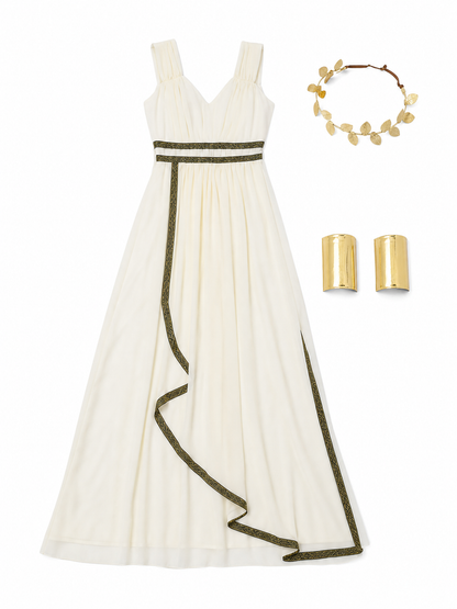 Cleopatra Cosplay Costume, Egyptian-Style Dress included items