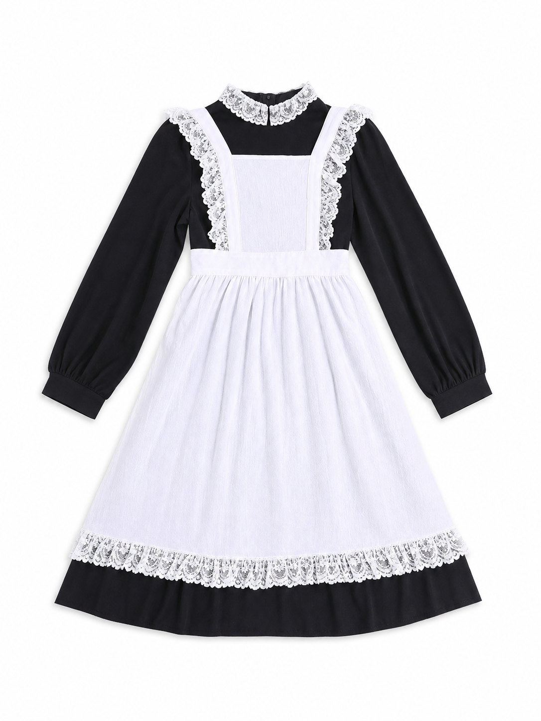 Vintage-Style Maid Costume with Apron