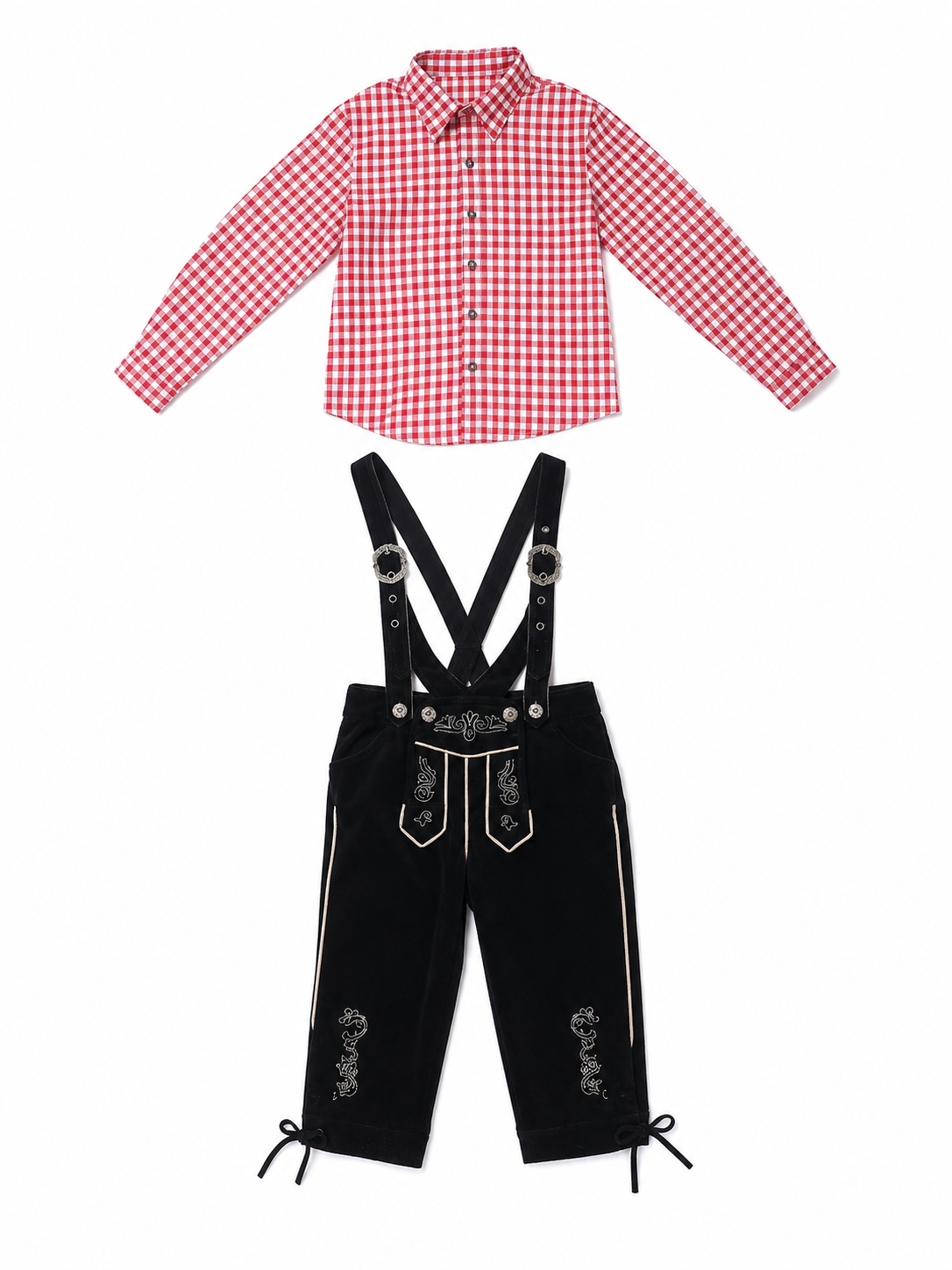 Carnival costume: plaid shirt and pants