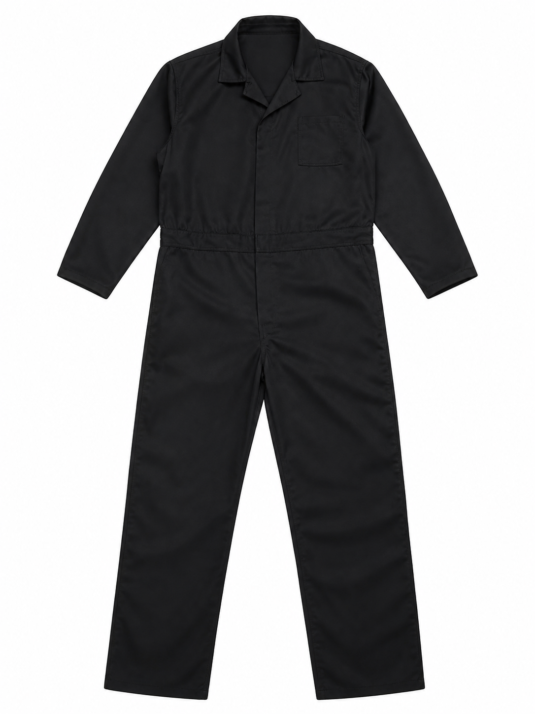 Miles Black Long-Sleeve Jumpsuit