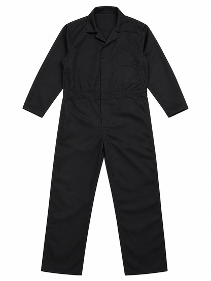 Miles Black Long-Sleeve Jumpsuit